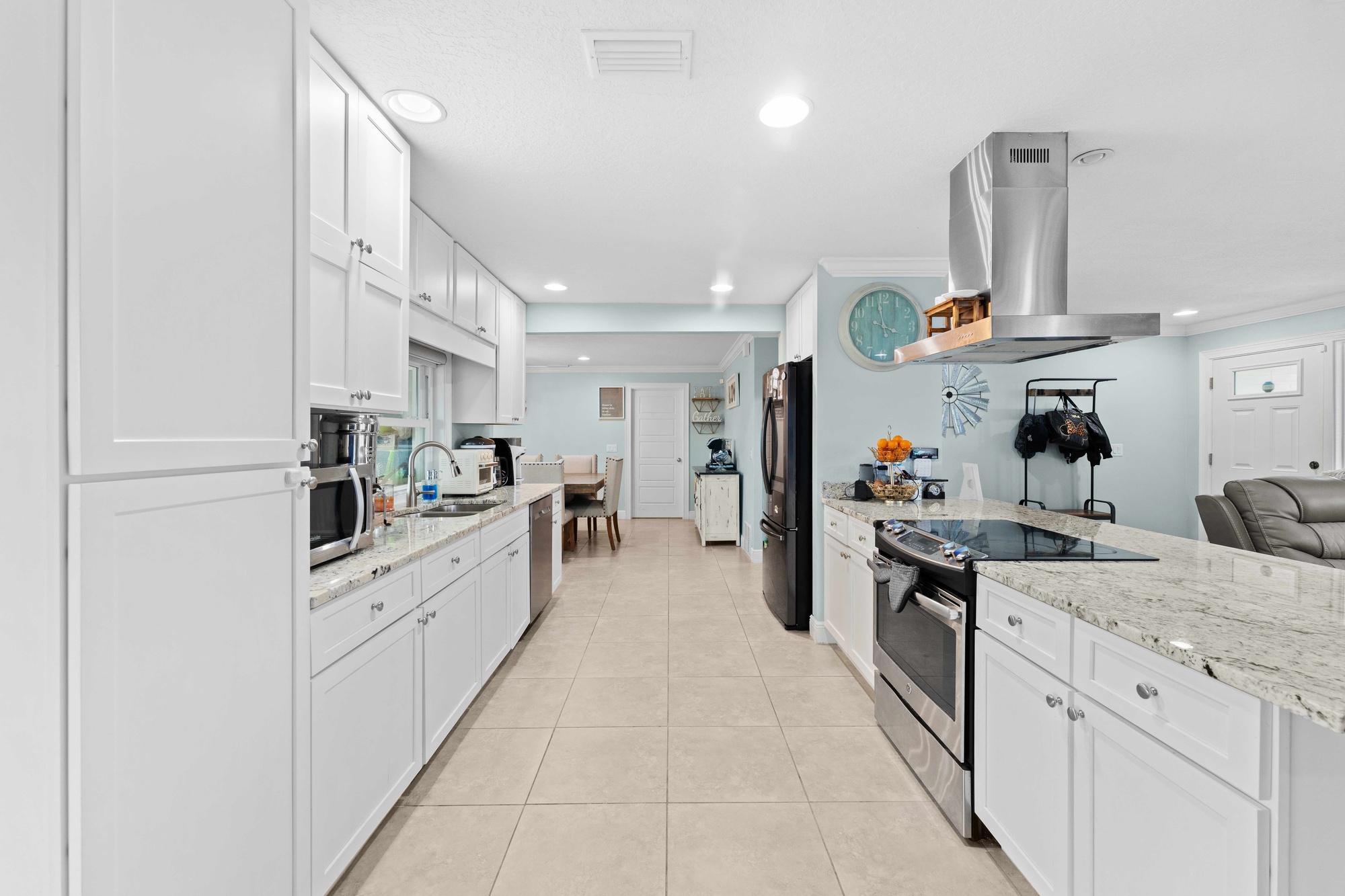 Updated kitchen in a Diana Shores canal-front home, Merritt Island